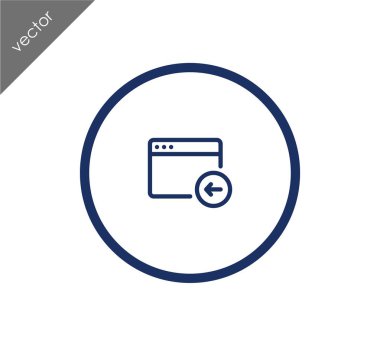 Web sitesi simge geri dön