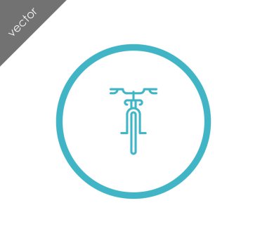 Bisiklet basit simgesi