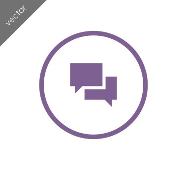 Görüşme düz simgesi