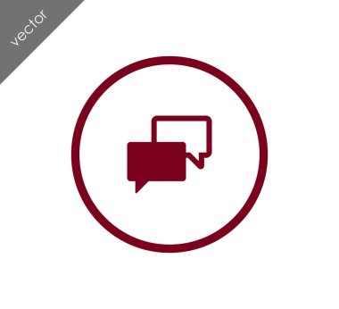 Görüşme düz simgesi