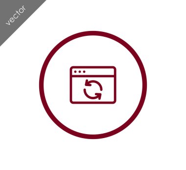Yeniden yükle web sayfası simgesi 