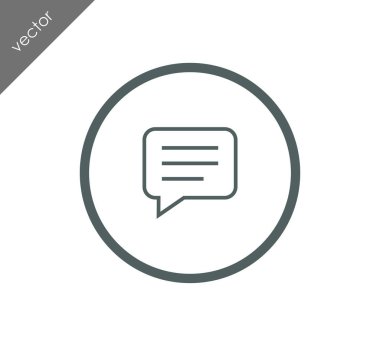 Metin balonu simgesinin