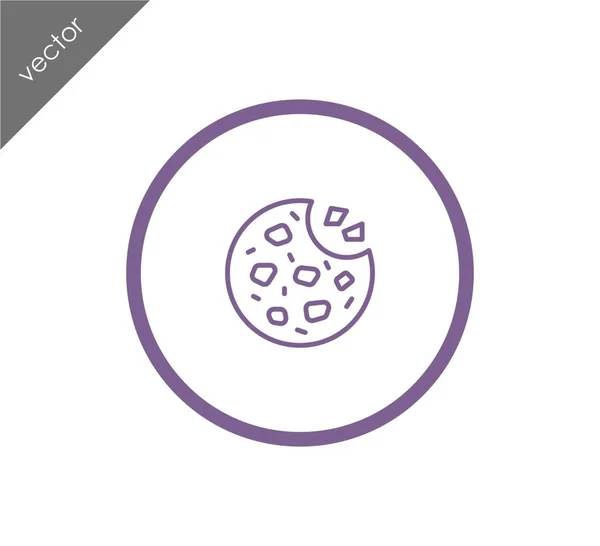 Icono de cookie ilustración — Vector de stock