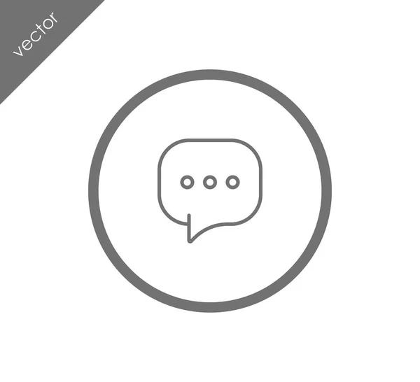 Diseño del icono de Chat — Vector de stock