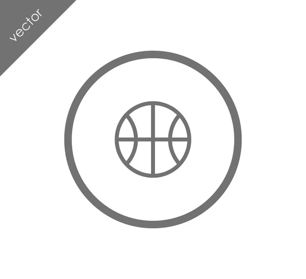 バスケットボールのアイコンイラスト — ストックベクタ