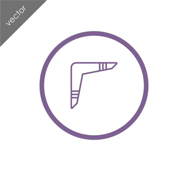Icône web Boomerang — Image vectorielle