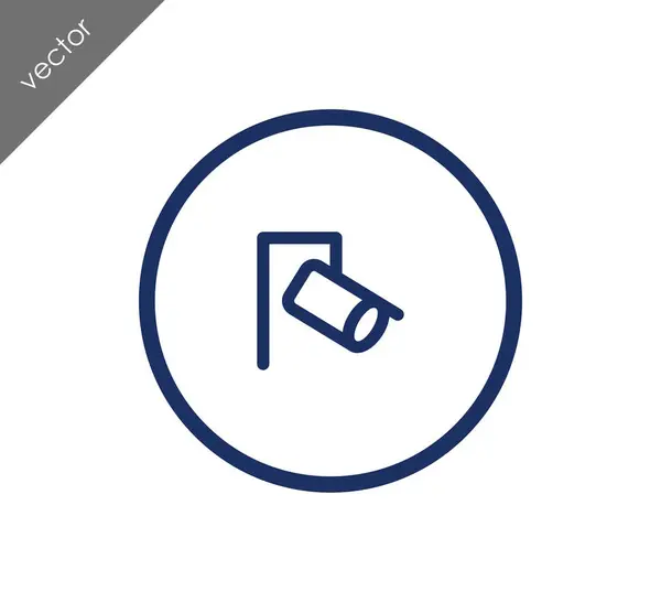 Icono plano de CCTV — Vector de stock