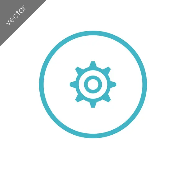 Cogwheel tool icon — Stock Vector