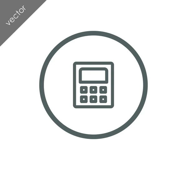Vlakke pictogram van de rekenmachine — Stockvector