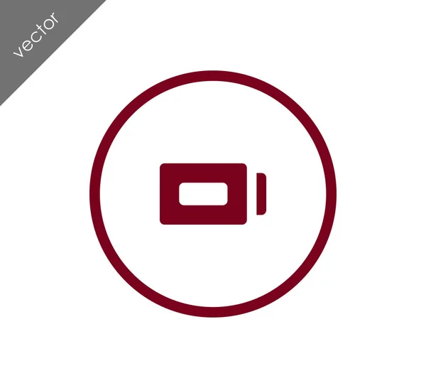 Icône de charge de batterie — Image vectorielle