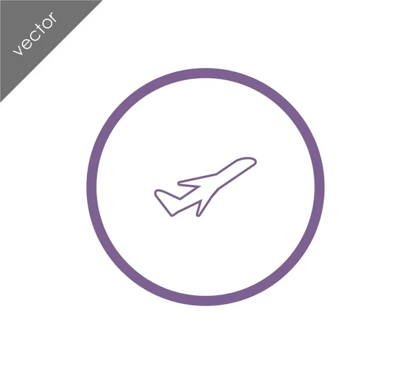 Airplane icon illustration — Stock Vector