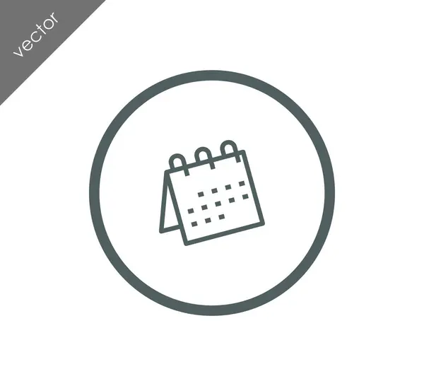 Illustrazione icona calendario — Vettoriale Stock