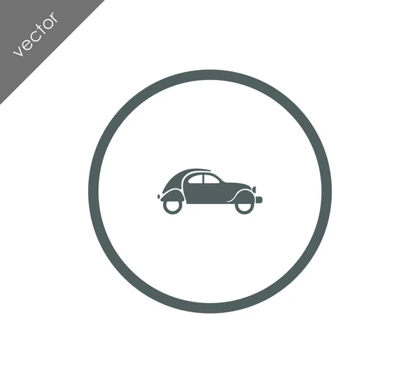 Icône de voiture, illustration — Image vectorielle