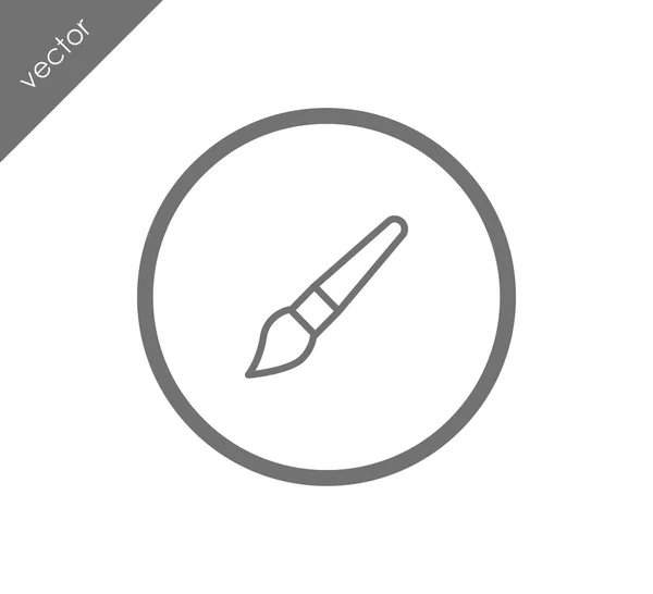 Måleri pensel ikon — Stock vektor