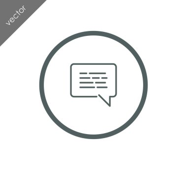 Metin balonu simgesinin