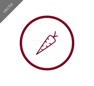 havuç simgesi illüstrasyon