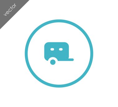 Karavan basit simgesi