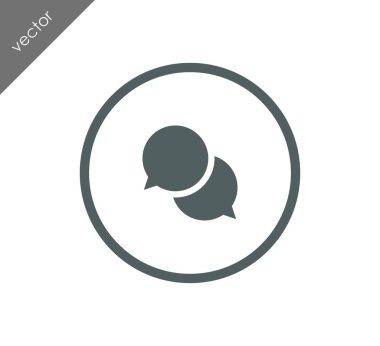 Konuşma simgesini simgeleri 