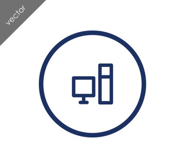 Masaüstü bilgisayar simgesi  