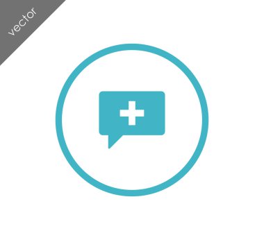 Sohbet simgesi. Yorum simgesi.