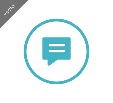 Sohbet simgesi. Yorum simgesi.