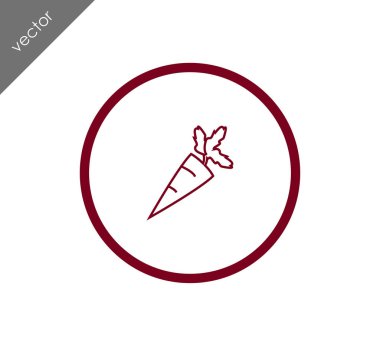 havuç simgesi illüstrasyon