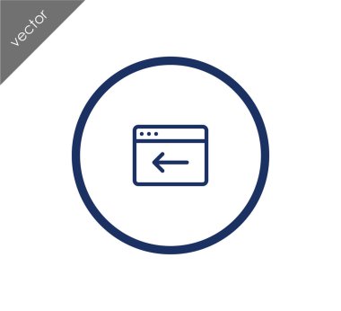 Web sitesi simge geri dön