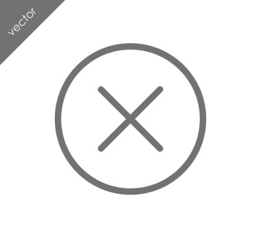 düz simgesini iptal 