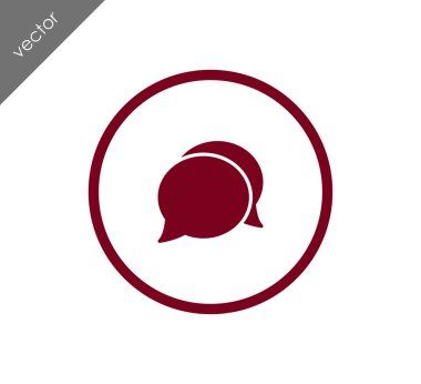 Görüşme düz simgesi