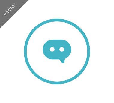 Sohbet simgesi. Yorum simgesi.