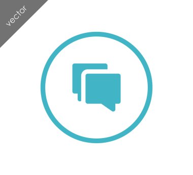 Sohbet simgesi. Yorum simgesi.