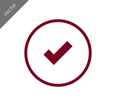 onay işareti simgesi.