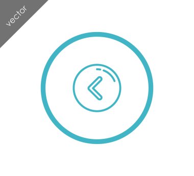 sol navigasyon ok simgesi