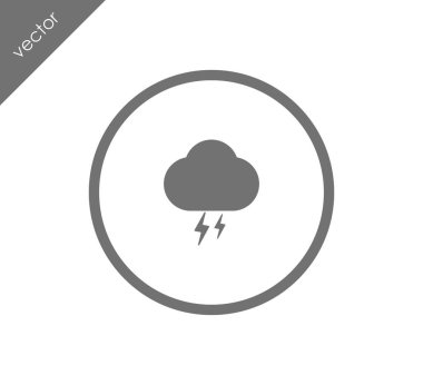 Fırtına bulutu simgesi