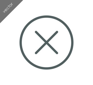 düz simgesini iptal 