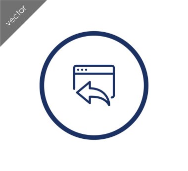 Web sitesi simge geri dön