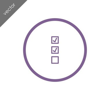 onay işareti simgesi.