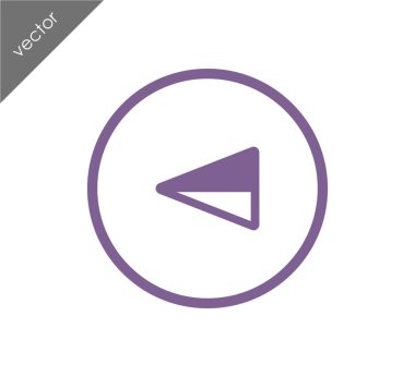 sol navigasyon ok simgesi