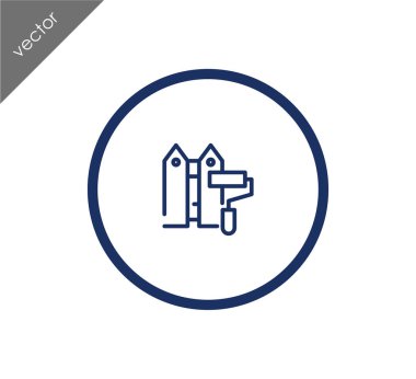 Bir çit simgesini boyama