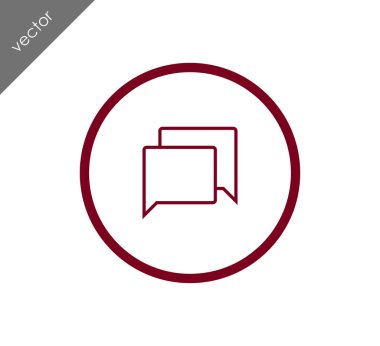 Görüşme düz simgesi