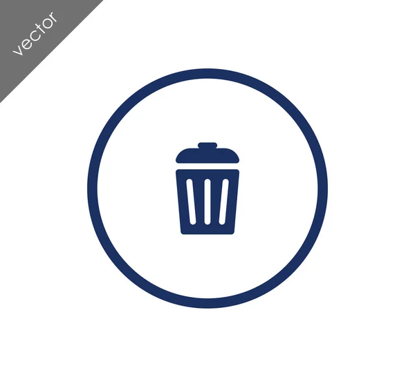 Ikona koše odpadků — Stockový vektor