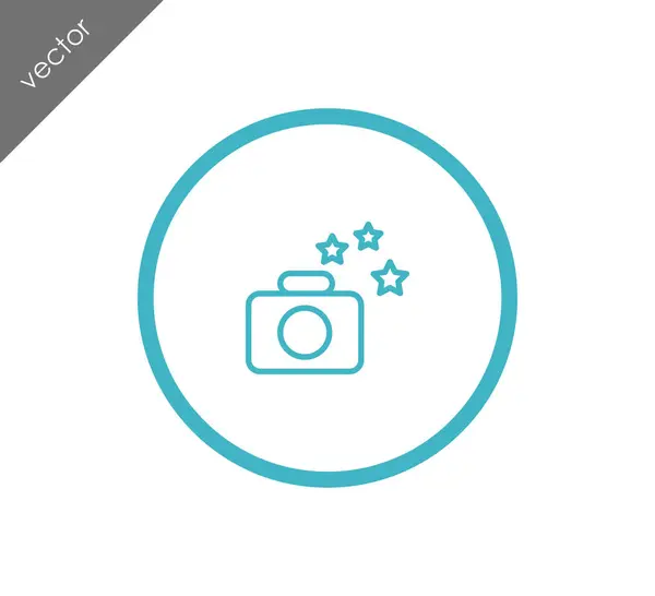 Foto camera pictogram — Stockvector