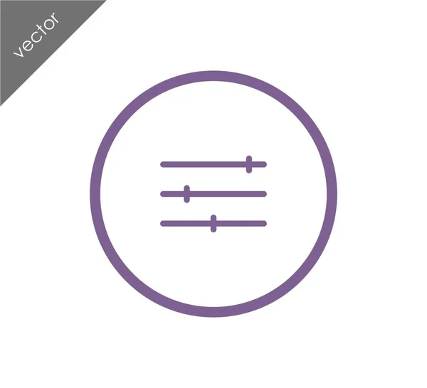 Rejustment levels icon — стоковый вектор