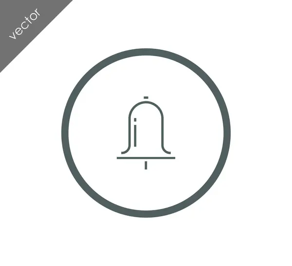 Alerta icono campana — Vector de stock