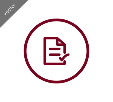 İşaretli belge simgesi