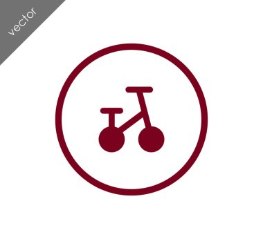 Bisiklet basit simgesi