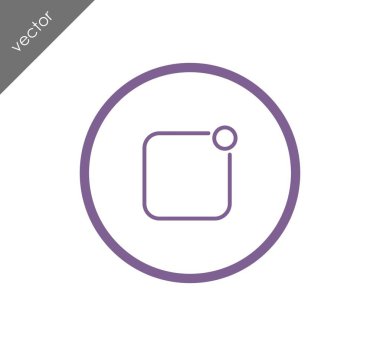 Etiketi düz simgesi