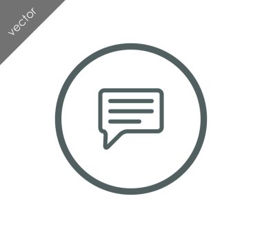 Metin balonu simgesinin