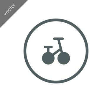 Bisiklet basit simgesi