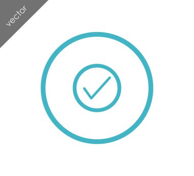 onay işareti simgesi.